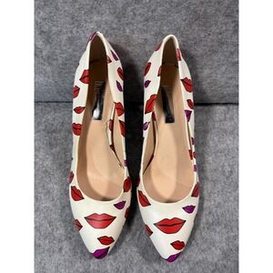 INC International Concepts Women's Heels White‎ Lips Stiletto Size 9.5